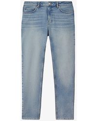 Reiss - Ordu Straight-leg Slim-fit Stretch-denim Jeans - Lyst