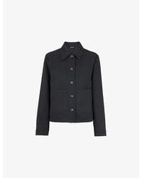 Whistles - Mia Patch-Pocket Cotton And Lyocell-Blend Jacket - Lyst