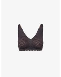 Sloggi - Zero Feel Stretch-Woven Bralette - Lyst
