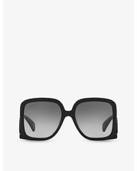 Gucci - Gc002056 gg1326s Rectangle-frame Acetate Sunglasses - Lyst