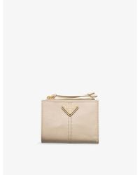Prada - Triangle-Logo Leather Pouch - Lyst