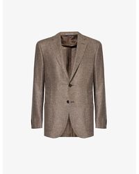 Corneliani - Notched-lapel Buttoned-cuff Regular-fit Silk Jacket - Lyst