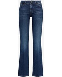7 For All Mankind - Bootcut Soho Flared-leg Mid-rise Stretch-denim Jeans - Lyst