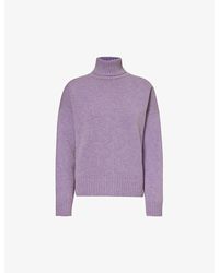 Sporty & Rich - Turtleneck Relaxed-fit Wool Jumper - Lyst