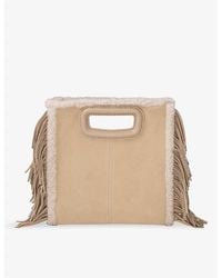 Maje - M Suede And Faux-Fur Bag - Lyst