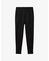 Reiss - Brighton Relaxed-Fit Tapered Woven Trousers - Lyst