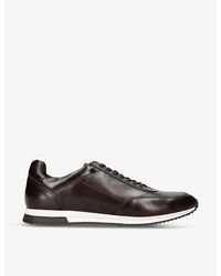 Loake - Bannister Tonal-stitching Leather Low-top Trainers - Lyst