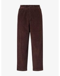 Barbour - Relaxed Tapered Cotton-Corduroy Trousers - Lyst