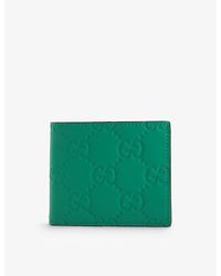 Gucci - gg Logo-debossed Leather Wallet - Lyst