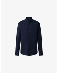 Hackett - Tailored-Fit Stretch Cotton-Poplin Shirt Xxl - Lyst