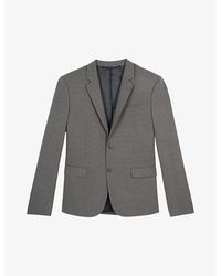 The Kooples - Regular-Fit Single-Breasted Stretch-Wool Blazer - Lyst