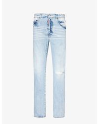 DSquared² - Vy Blue Light 642 Straight-leg Denim Jeans - Lyst