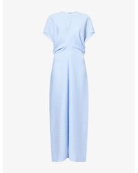 TOTEME - Slouch-Waist Woven Maxi Dress - Lyst