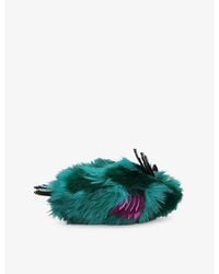 Kurt Geiger - Eagle Fluff Faux Fur Slippers - Lyst