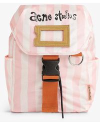 Acne Studios - D-ring Check-pattern Shell Backpack - Lyst