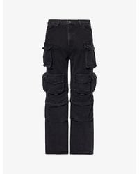 Jaded London - Voltage Slip-pocket Mid-rise Wide-leg Cotton-blend Trousers - Lyst