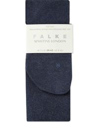 Falke Women's 6499 Navy Blue Mel Sensitive London Socks