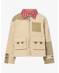 Damson Madder - Marcelle Reversible Cotton Barn Jacket - Lyst