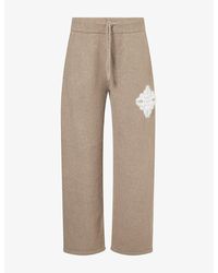 The Couture Club - Emblem Fluffy Knitted Jogging Bottoms - Lyst