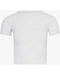 4th & Reckless - Dayna Logo-print Cotton-blend Jersey T-shirt - Lyst