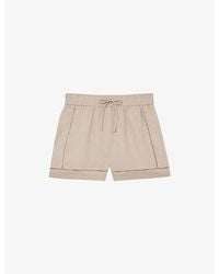 Reiss - Riley Drawstring-Waist Linen Shorts - Lyst
