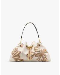 Jimmy Choo - Cinch Medium Canvas Shoulder Bag - Lyst