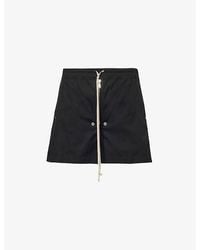 Rick Owens - Bela Two-Slip-Pockets Relaxed-Fit Stretch-Cotton Shorts - Lyst