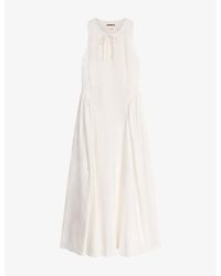 OMNES - Margate Linen-Blend Midi Dress - Lyst
