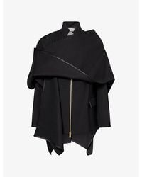 DARKPARK - Robin Detachable Cape Wool Blazer Jacket - Lyst