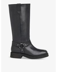 Whistles - Matteo Leather Heeled Knee-High Boots - Lyst