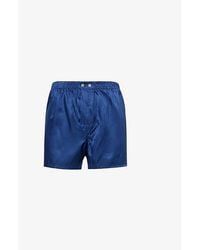 Derek Rose - Woburn Classic-Fit Silk Boxers - Lyst