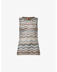 Missoni - Sequin Patterned Knit Tank Top - Lyst