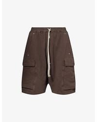 Rick Owens - Cargobela Drawstring Cotton-Jersey Shorts - Lyst