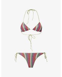 Oséree - Lolita Metallic Bikini Set - Lyst