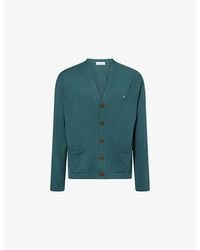 Vivienne Westwood - Alex Orb-Embroidered Cotton-Blend Cardigan - Lyst