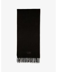 DIESEL - S-Imon-D-Long Fringed Wool-Blend Scarf - Lyst