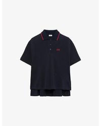 Loewe - Trapeze-Fit Cotton Piqué Polo T-Shirt - Lyst
