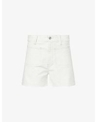 PAIGE - Dani High-Rise Denim Shorts - Lyst