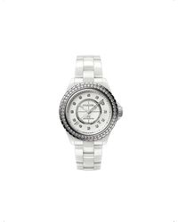 Chanel - H7189 J12 Ceramic, Steel And 1.51ct Diamond Mechanical Watch - Lyst