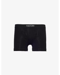 Tom Ford - Logo-Embroidered Cotton-Blend Jersey Boxers - Lyst