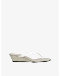 Christopher Esber - Scala Leather Wedge Sandals - Lyst