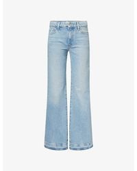 PAIGE - Sofia Flared-Leg Denim Jeans - Lyst