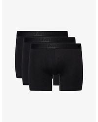 Calvin Klein - Mid-Rise Branded Pack Of Three Stretch-Woven Boxer Briefs - Lyst
