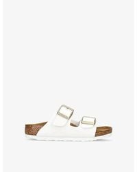 Birkenstock - Arizona Double-Strap Patent-Leather Flat Sandals - Lyst
