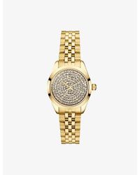 Sif Jakobs - Sophia-Plated Stainless-Steel And Zirconia Stones Automatic Watch 28Mm - Lyst