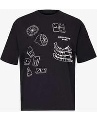 Carhartt - Lunch Branded-print Organic Cotton-jersey T-shirt - Lyst