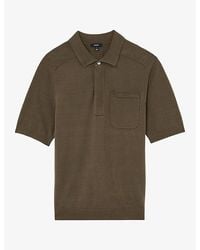 Reiss - Selkirk Patch-Pocket Cotton-Knit Polo Shirt - Lyst