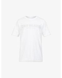 True Religion - Logo-print Cotton-jersey T-shirt X - Lyst