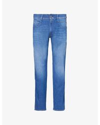 Replay - Anbass Xlite Tapered-leg Mid-rise Stretch-denim Blend Jeans - Lyst