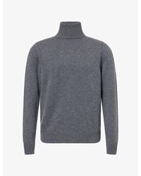 dunhill - Roll-Neck Cashmere Jumper - Lyst